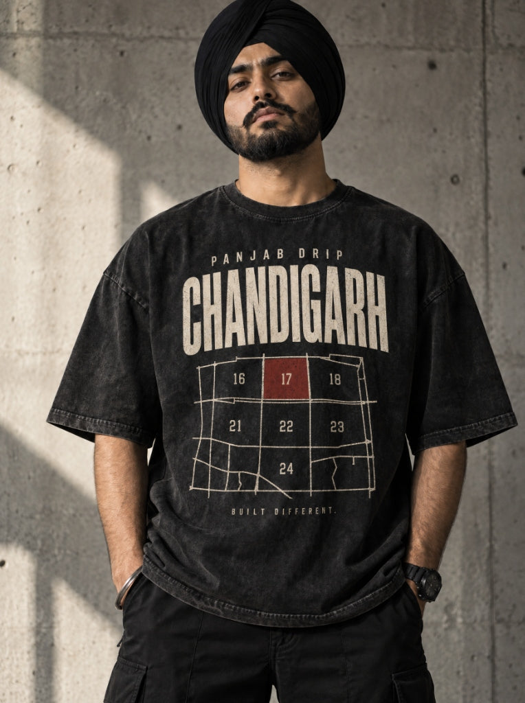 Chandigarh Sector Grid Tee